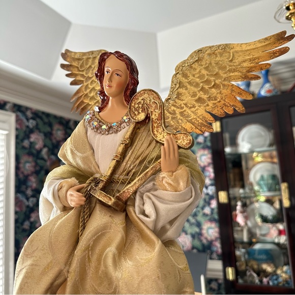 Balsam Hill large Christmas tree topper angel - Picture 3 of 5